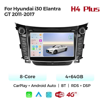 Suitable for Hyundai I30 DVD Navigation - 9109-eight-core-464-carplay