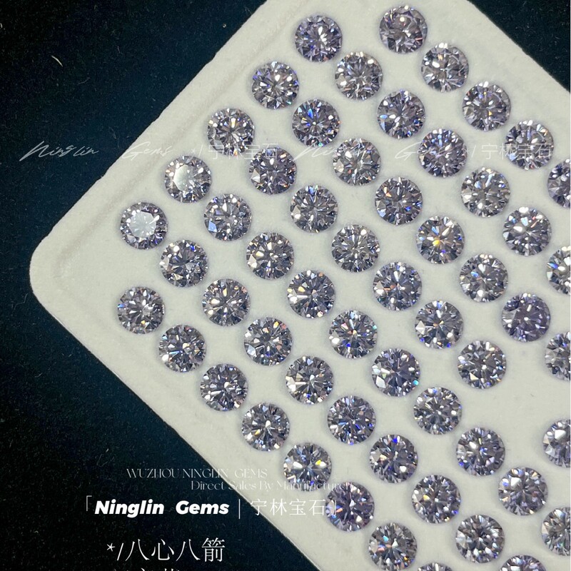 8 Hearts 8 Arrows 5A Colored Round Pointed-Back Synthetic Zirconia Blue Zirconia Diamond Earrings Nail Art Main Stone Loose Stone 8 Hearts 8 Arrows 5A Colored Round Pointed-Back Synthetic Zirconia Blue Zirconia Diamond Earrings Nail Art Main Stone Loose Stone