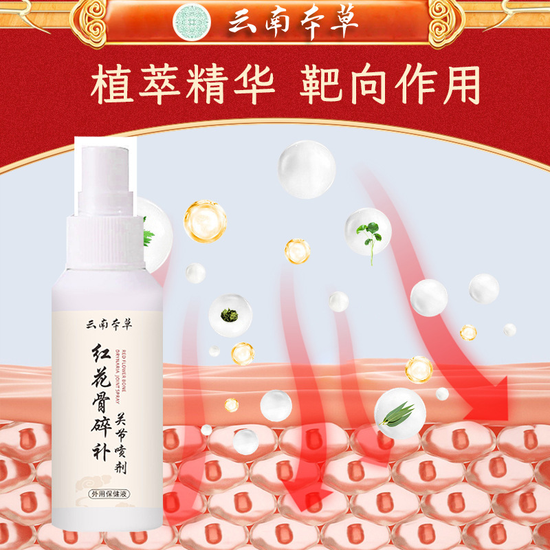 云南本草红花骨碎补关节喷剂筋骨喷剂颈肩疼痛喷剂膝盖外用保健液|undefined