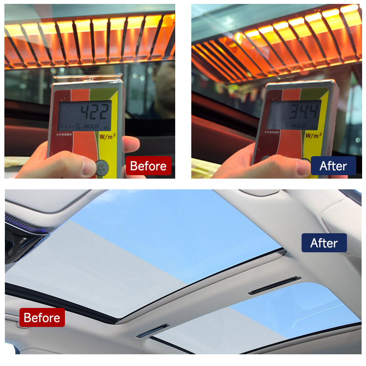 Tpu High-Insulation Car Sunroof Film Panoramic Sunroof Film Sunroof Glass Film for Sun Protection and Explosion Prevention