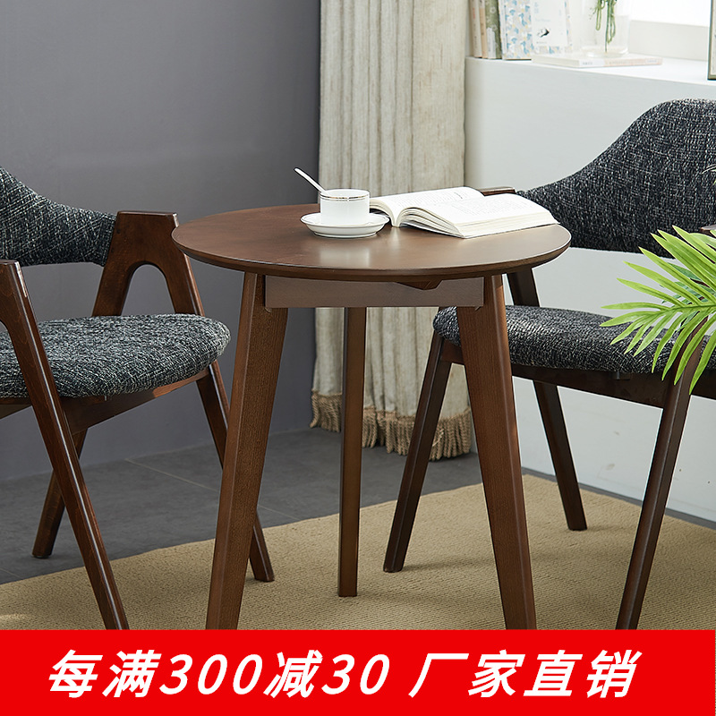Home Plaza Solid wood coffee table Simplicity Small table Side table European style oak Small coffee table a living room sofa Side table Coffee Tables