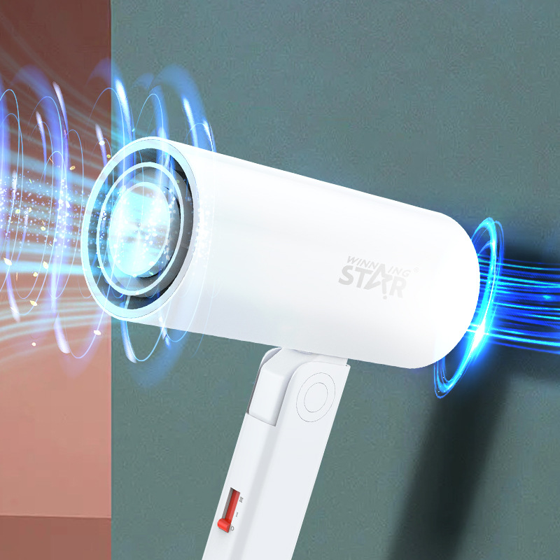 Secador de pelo Winningstar exclusivo transfronterizo de 1300W de alta potencia con dos velocidades y protección contra sobrecalentamiento para uso en salón y en casa