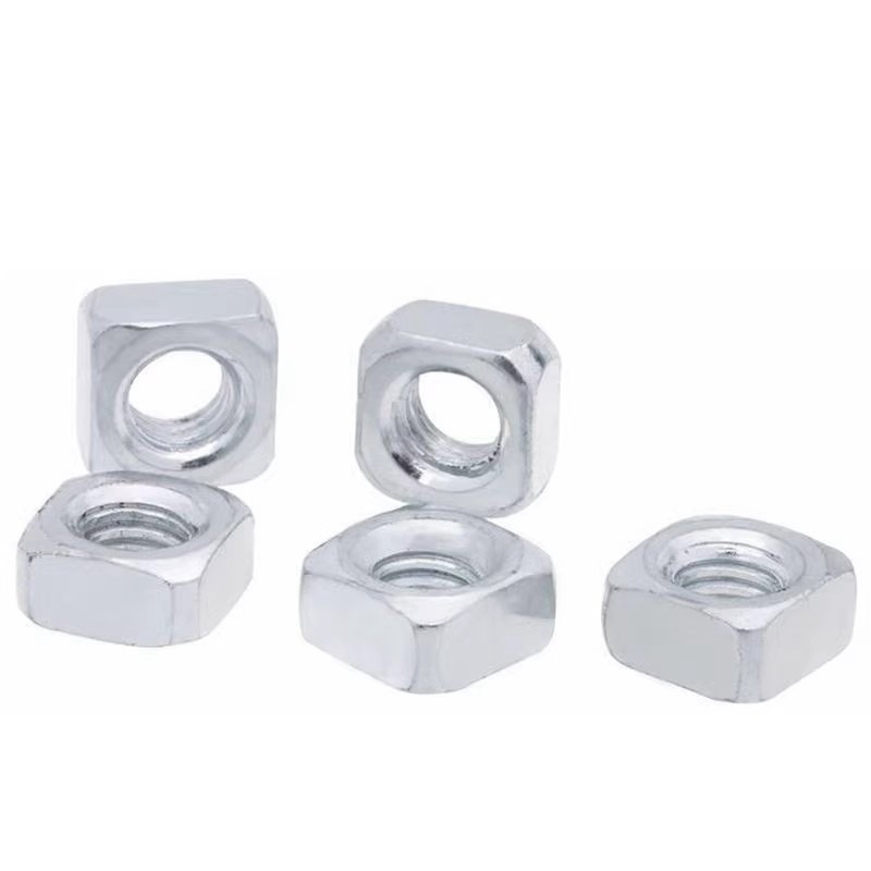 镀锌圆角四方螺母薄螺母四角螺母方螺帽方螺母M4M5M6M8M10M12M16