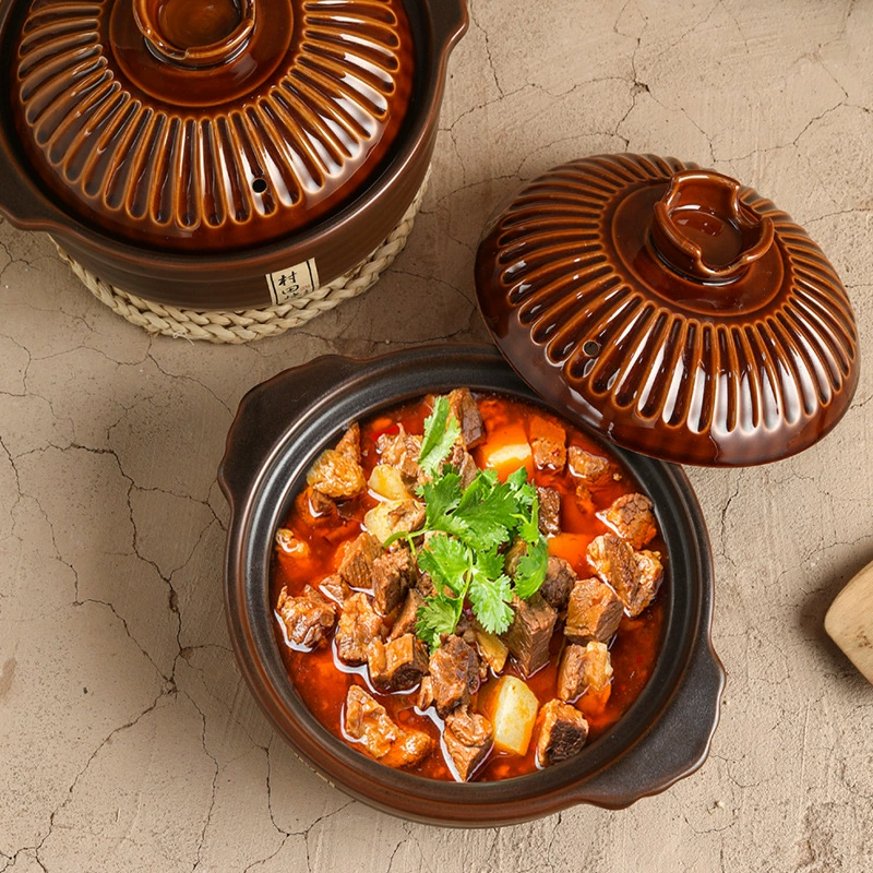 Factory wholesale ceramics pot gravi pot casserole soup to resist high temperature ceramic health casserole soup soup soup year annual conference gift