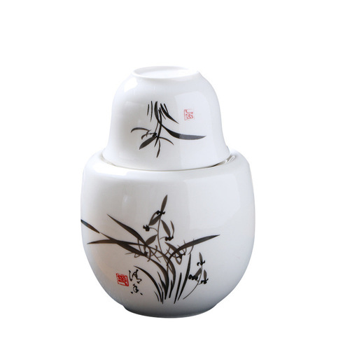 Chinese liquor wine warmer rice wine jug ceramic sake scalding jug set