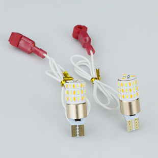 Ħ��܇����T10ʾ�����pɫ�D���T15 3014 54smd W5W β������܇��