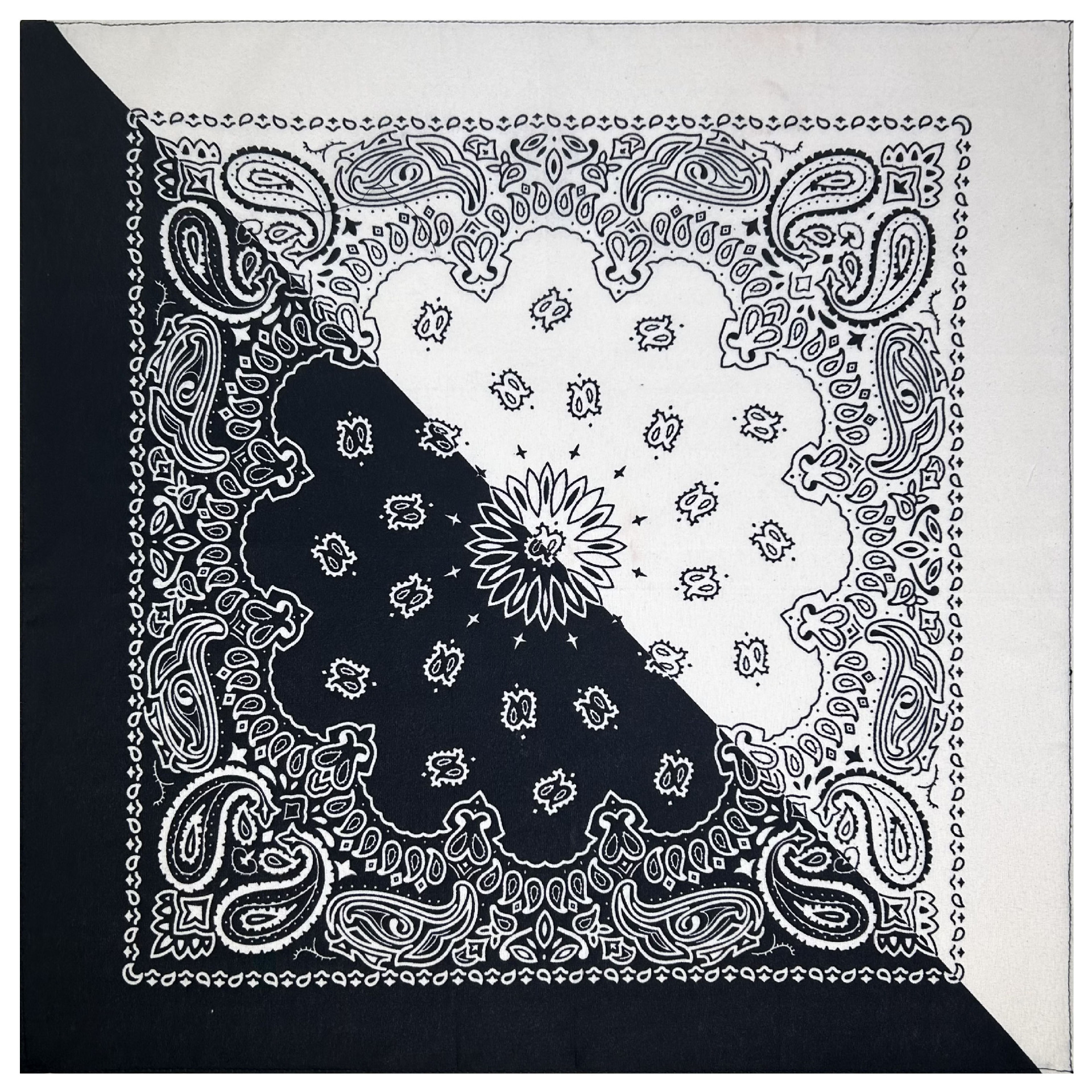 Черно-белая пара половины