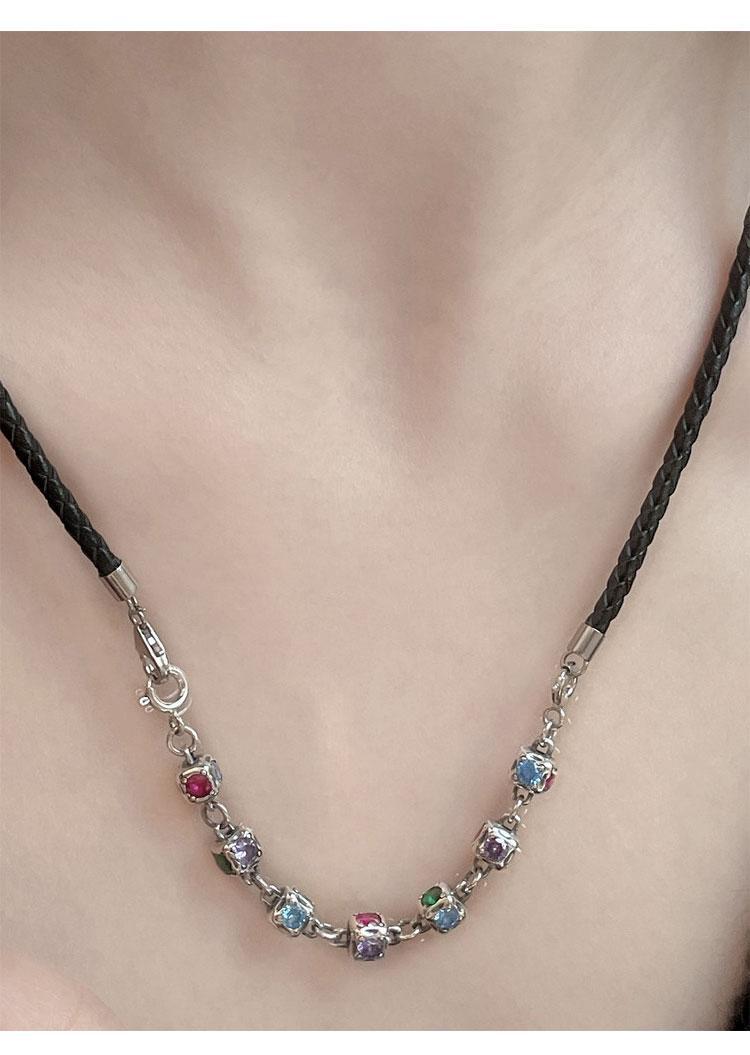 1 Piece Quantity 1 Piece 80MM Copper Zircon White Gold Plated Square Extension Chain