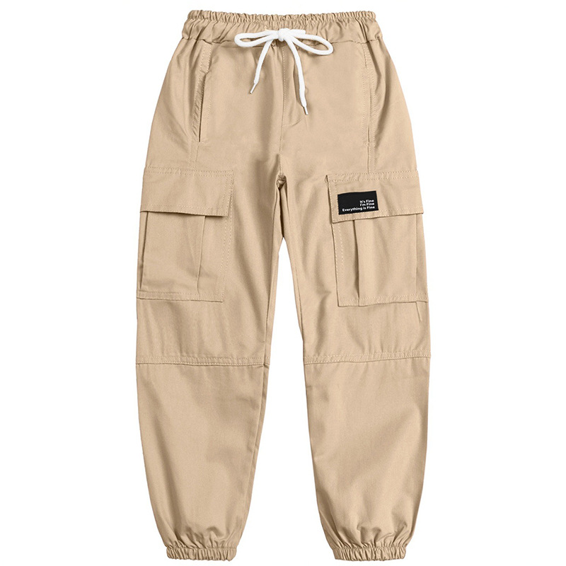 Pantalones Cargo con Puño para Mujer de Algodón con Cintura Elástica image 11