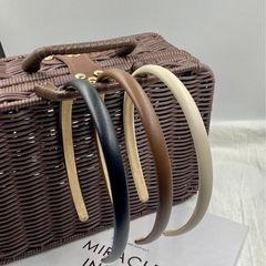 Korean Minimalist Leather Fine Hair Tie Summer Outdoors Versatile Hair Clip for Women Elegant Hair Accessory Influencer High-end Hair Accessory