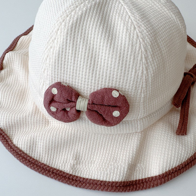 Sombrero de bebé primavera y otoño sombrero de pescador arco princesa sombrero de bebés pequeño mes sombrero de bebés niños pequeños 2024