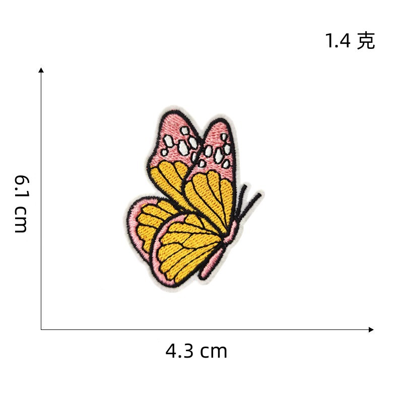 蝴蝶刺绣贴