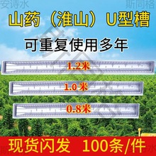 淮山种植槽批发u型浅生槽山药塑料定向槽U型槽淮山加厚100条