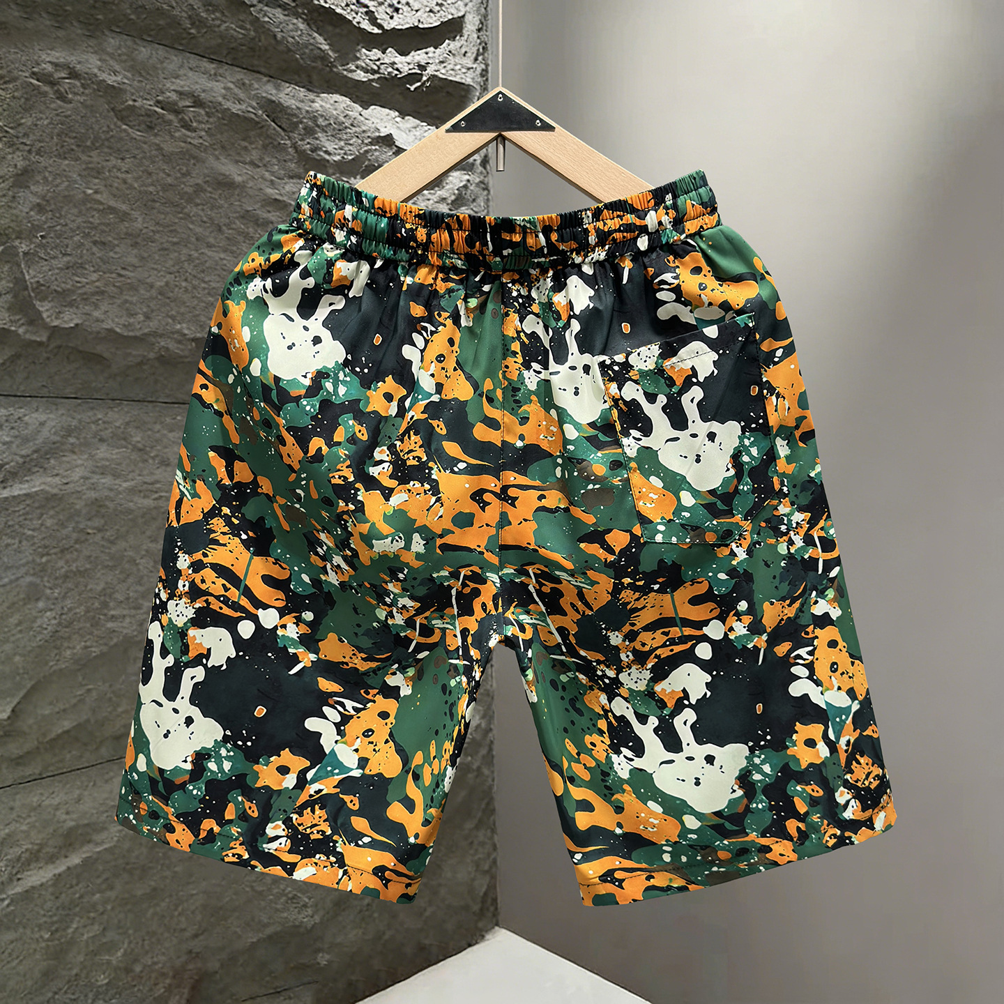 plus Size Men's Casual Shorts Thin Trendy Sports Loose Pants for Summer Beach_viptrois.com