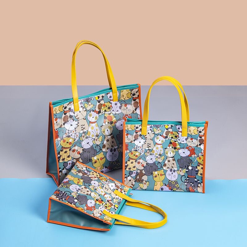 Spot handbag waterproof cartoon cute small bag summer beach travel bag gift bag Student Book Spot handbag waterproof cartoon cute small bag summer beach travel bag gift bag Student Book