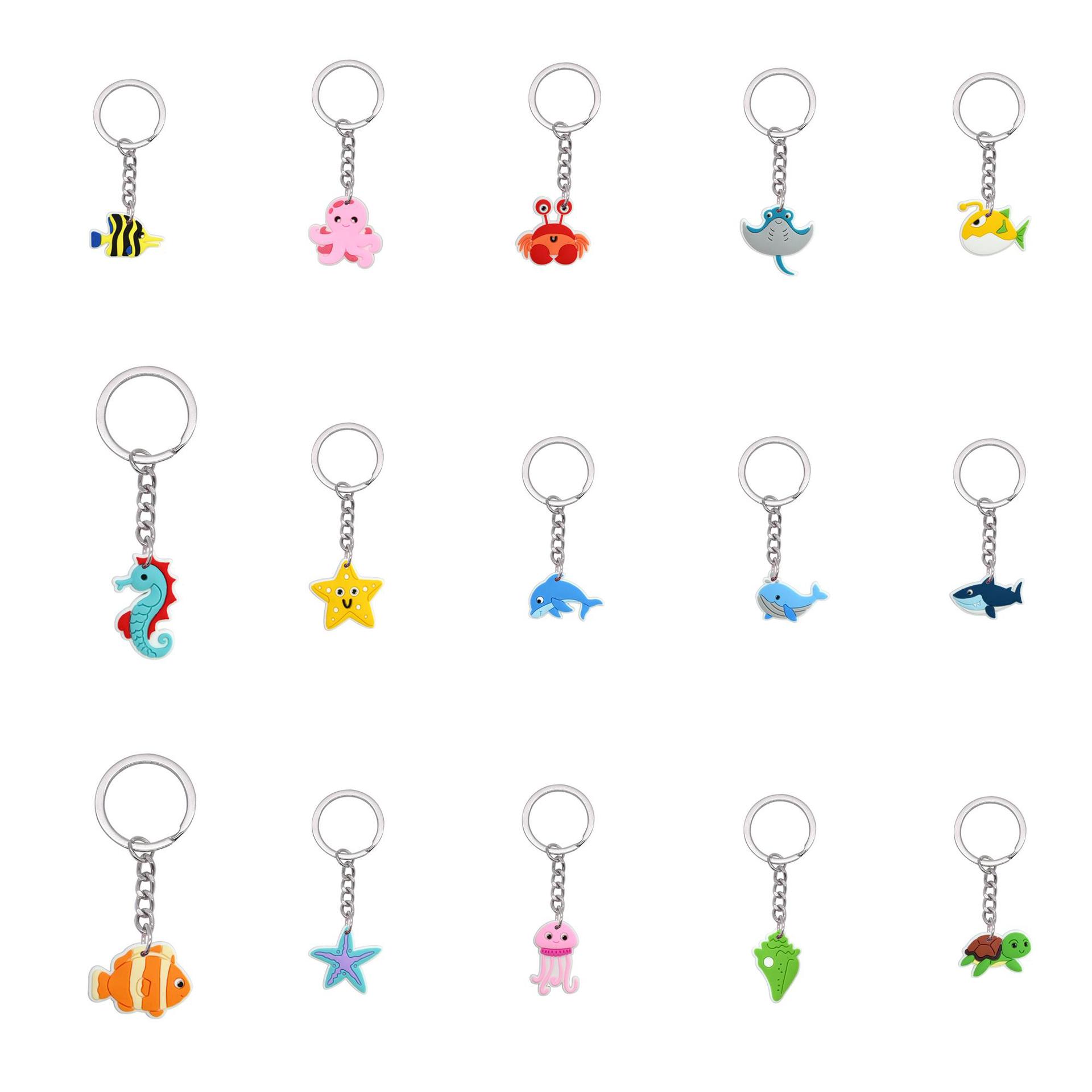 Cartoon marine shark for keys PVC