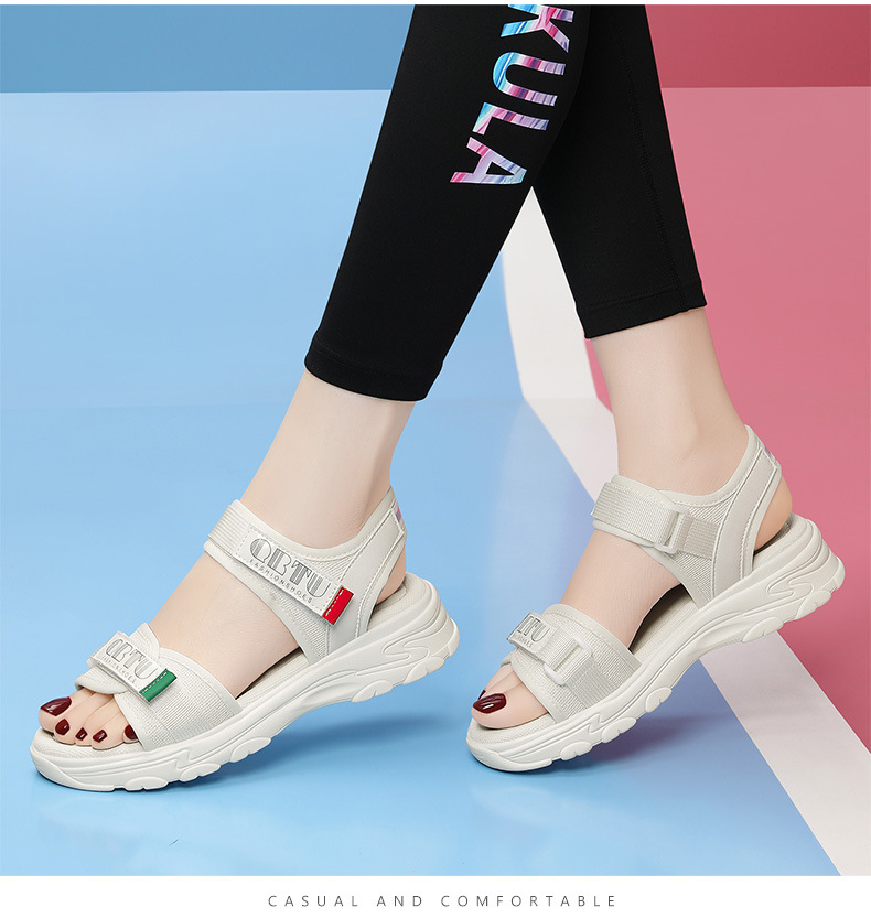 Sandal thể thao nữ đế dày phong cách ballet mùa hè 2024 — 9819 xanh đen, 9819 mét xanh lục chi tiết 13