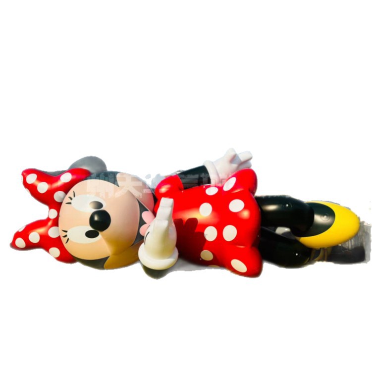 Desfile personalizado al aire libre de dibujos animados Minnie aire flotante modelo de aire de dibujos animados inflables centro comercial Mei Chen modelo de aire