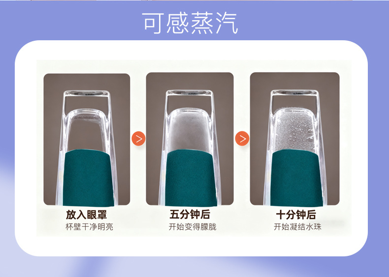 Steam Eye Mask with Lutein Self Heating Warm Compress for Eye Fatigue Sleep and Light Blocking in use
