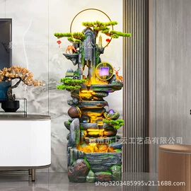 流水摆件;树脂工艺品