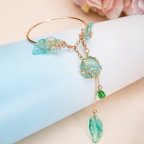 Hanfu bracelet female fairy fresh antique style hand ornaments color preserving retro palace photo studio performance accessories ancient costume GF123