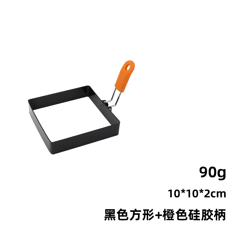 Cross-border 430 de acero inoxidable tortilla anti-escaldadura mango de silicona anillo de tortilla engrosada antiadherente ronda tortilla molde hogar