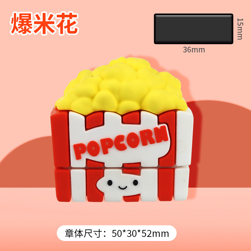 Epoxi muñeca de dibujos animados simulación alimentos niños nombre sello material al por mayor bebé entrada suministros Kindergarten