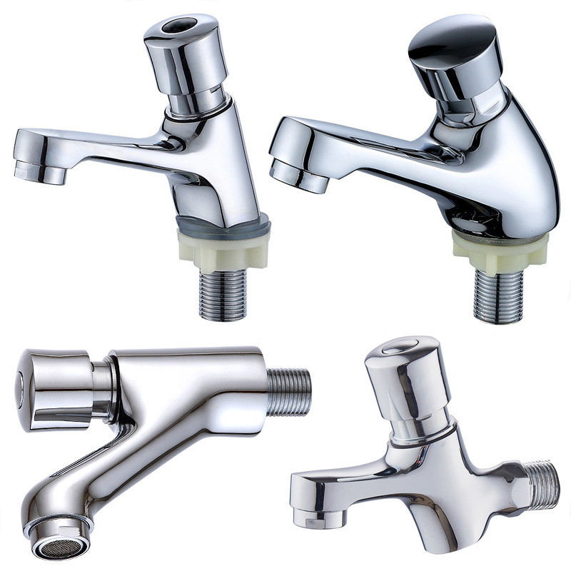 Copper single cold basin faucet bathroom basin faucet wash face delay faucet household manufacturers wholesale Copper single cold basin faucet bathroom basin faucet wash face delay faucet household manufacturers wholesale