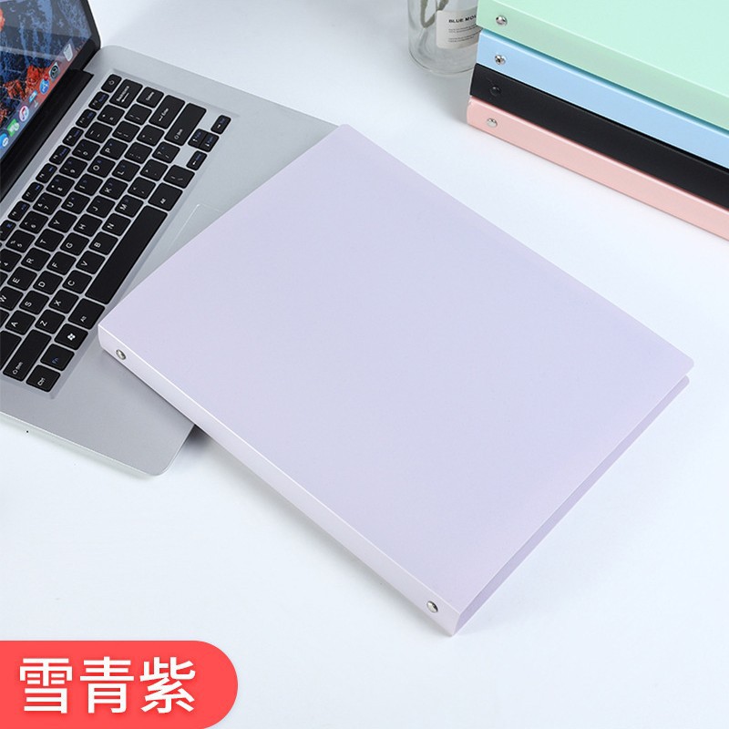 A4パンチングバインダークリップ4穴ファイル楽譜クリップカラー透明インサートカバー資料ブック収納帳