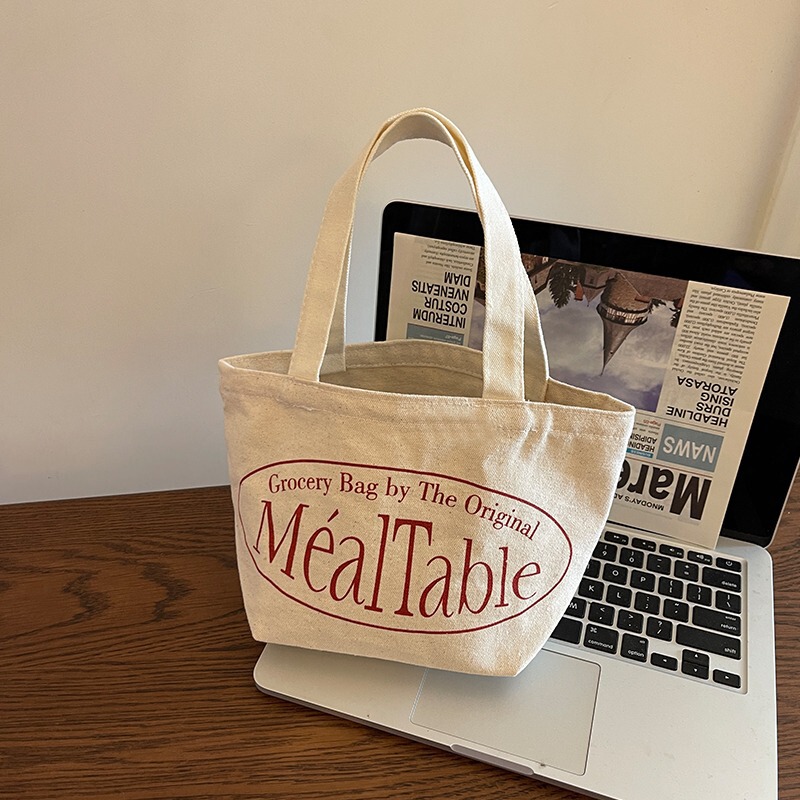 Korean Style Ins Spring Retro Red Printed Small Bag Satchel Small Letters Versatile Small Tote Bag Canvas Bag Mini Bag Korean Style Ins Spring Retro Red Printed Small Bag Satchel Small Letters Versatile Small Tote Bag Canvas Bag Mini Bag