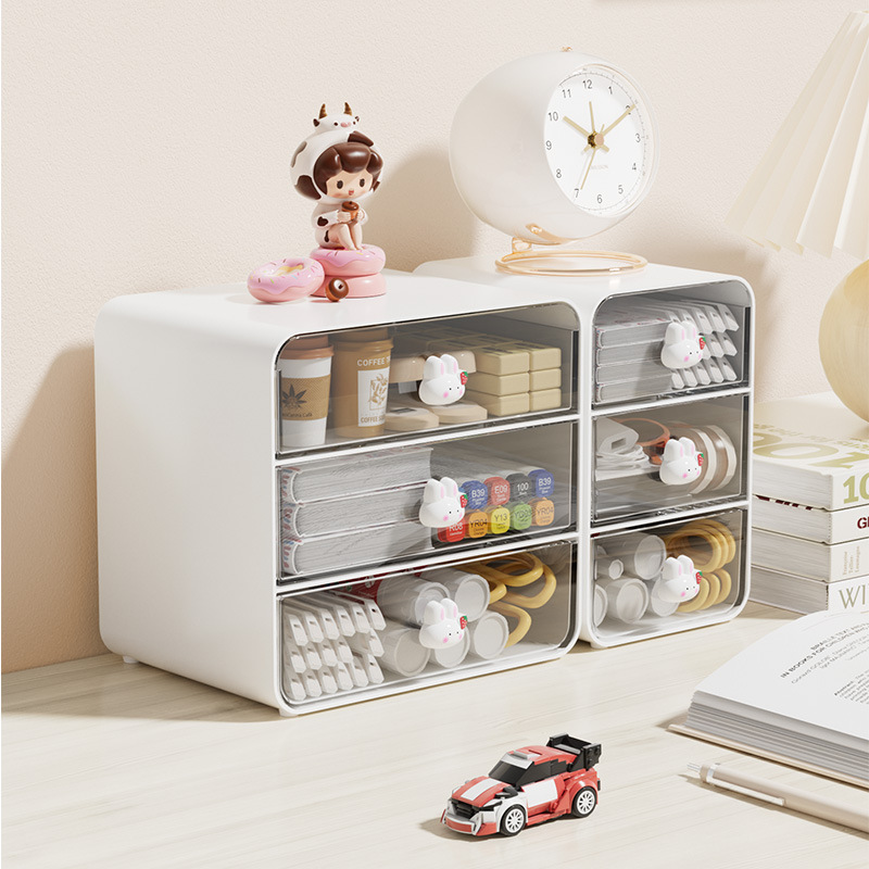 Desktop storage box Student INS stationery handbook artifact box…