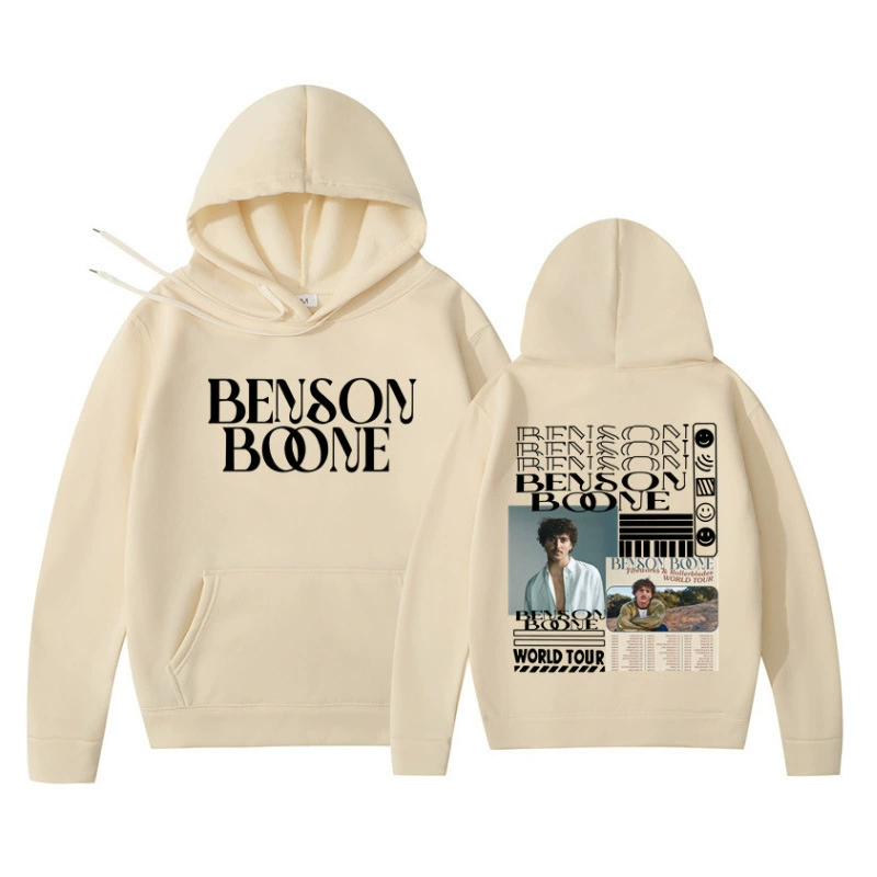 Новая экспортная толстовка с капюшоном через границу Harajuku Fun Benson Boone, мужской и женский пуловер с длинными рукавами, оптовая продажа