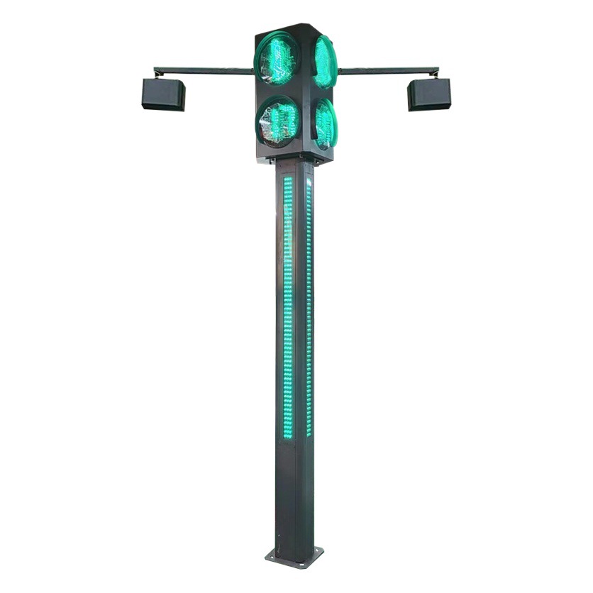 Robot de voz luz corriente peatonal cruce tipo Pilar semáforo luz de señal de Cuenta regresiva integrada