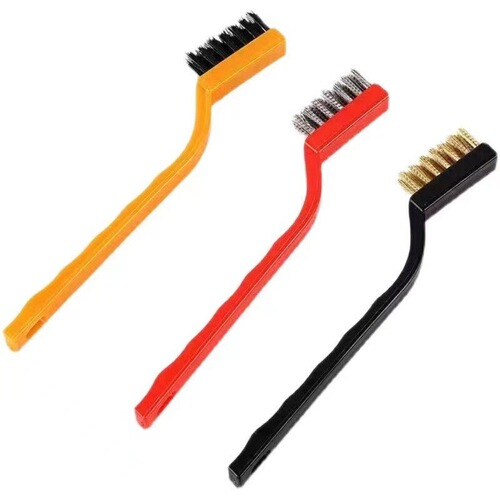 Gas stove long-handled cleaning brush kitchen multi-functional cleaning tool copper wire stove range hood oil cleaning brush