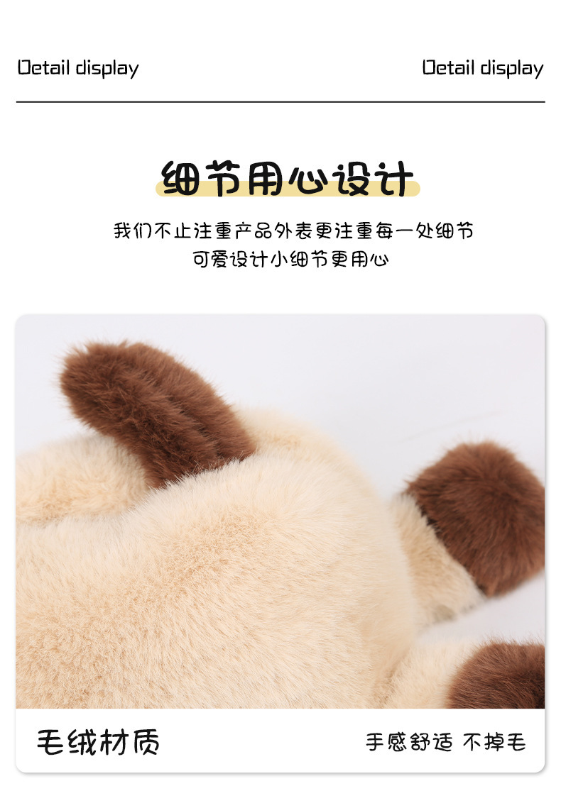 Car tissue box cartoon cute Siamese cat seat back hanging type for home and car dual use in-car tissue dispenser
