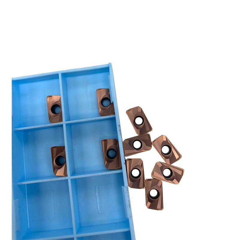 数控铣刀片APMT1135硬质合金1604快进给R0.8涂层粗铣加工刀粒