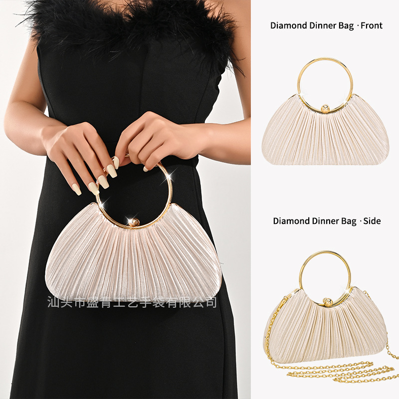 Cross-Border New Evening Bag For Women, New Chinese Style Cheongsam Clutch, Party Handbag, Fashionable Elegant Crossbody Bag