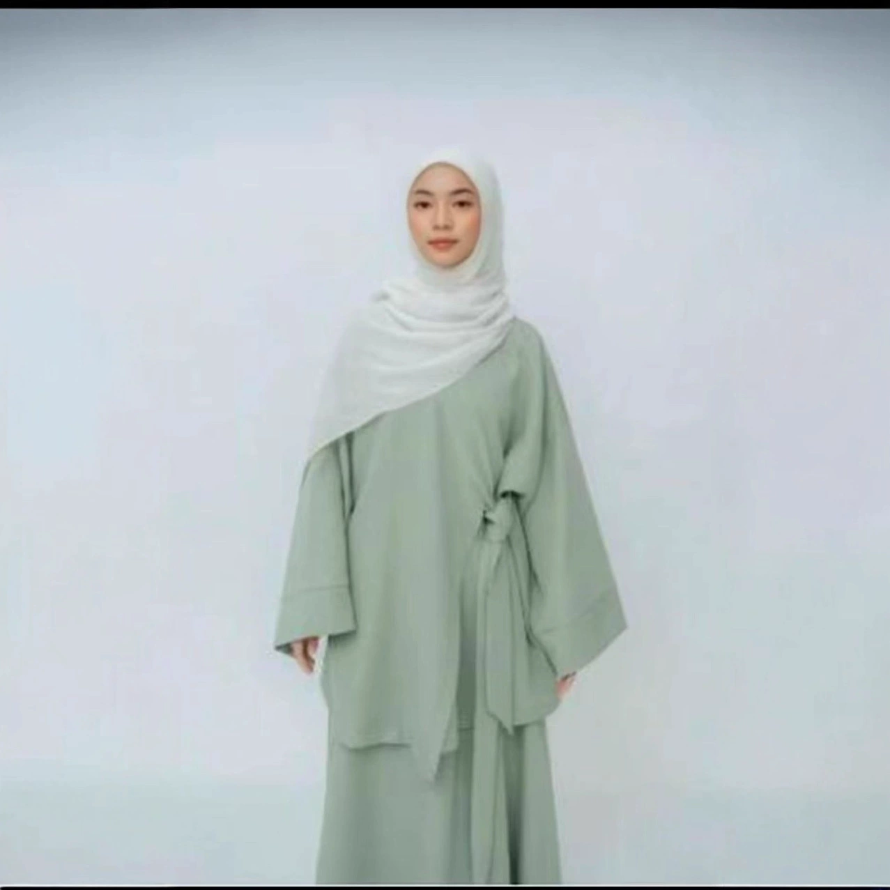 Мусульманская одежда в повседневном стиле, кардиган на шнуровке + юбка, свободный костюм