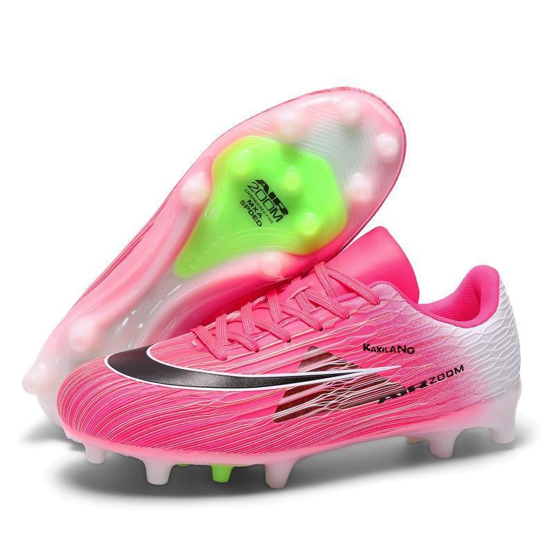 Zapatillas de Fútbol AG TF para Niños y Jóvenes TPU y Caucho Corte Bajo para Césped Natural y Artificial