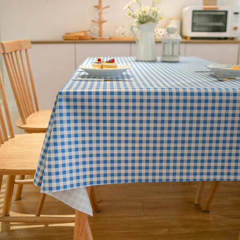 Topa de comedor de PVC sin lavado a prueba de agua a prueba de aceite mesas de té rectangulares esteras de escritorio de estudiantes gabinete de televisión tela de escritorio