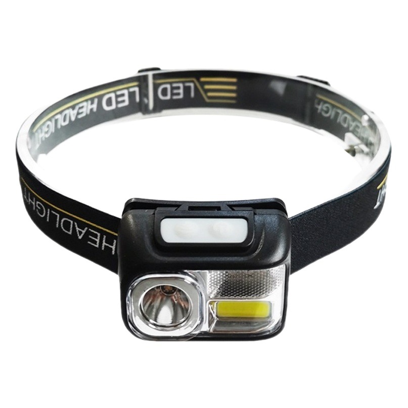 Transfronteriza nuevo faro de inducción recargable noche pesca lámpara faro al aire libre pesca iluminación corriendo faro multi-fuente de luz