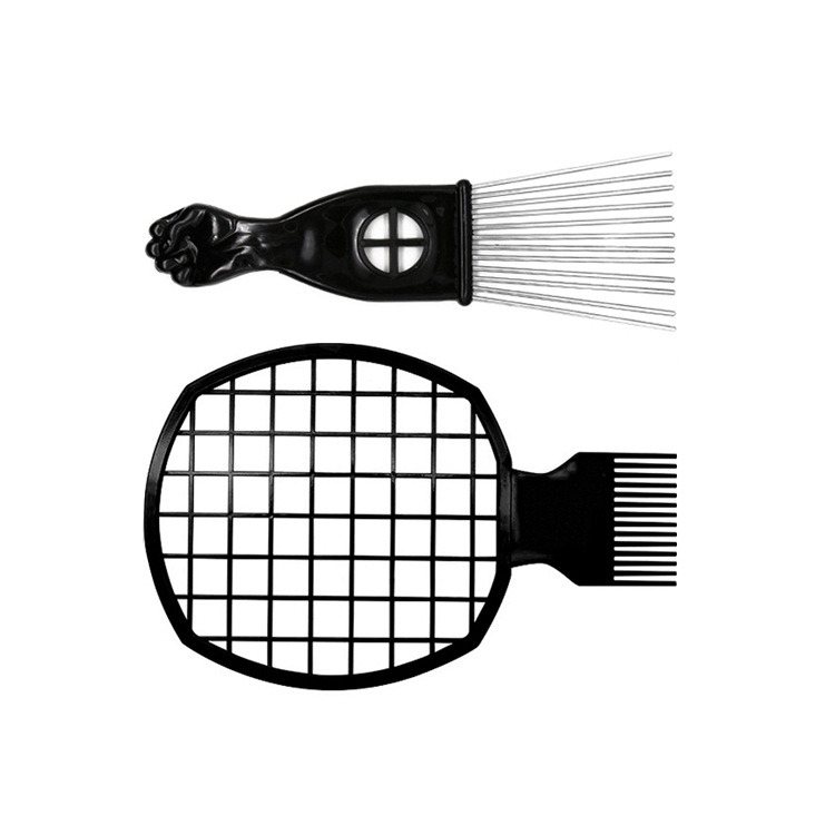 Comercio exterior AliExpress negro perm peine traje africano sucio trenza cuidado herramienta esponja forma peine aguja de acero insertar peine