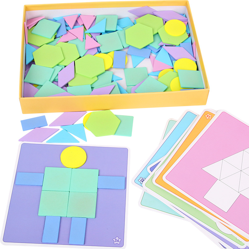 Rompecabezas de rompecabezas de rompecabezas para niños, juguetes de inteligencia 2-3-4-5-6 años, niños y niñas, educación temprana, forma cognitiva, imposición