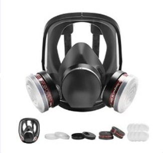 Máscara facial Máscara Fábrica química Antivirus avanzado Antipolvo Protección facial completa Pintura en aerosol Gas químico especial formaldehído sulfuro de hidrógeno