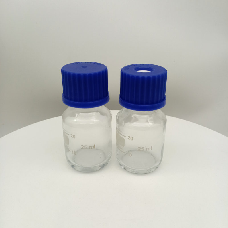 25ml蓝盖试剂瓶 顶空取样瓶 耐酸碱 耐溶剂样品瓶