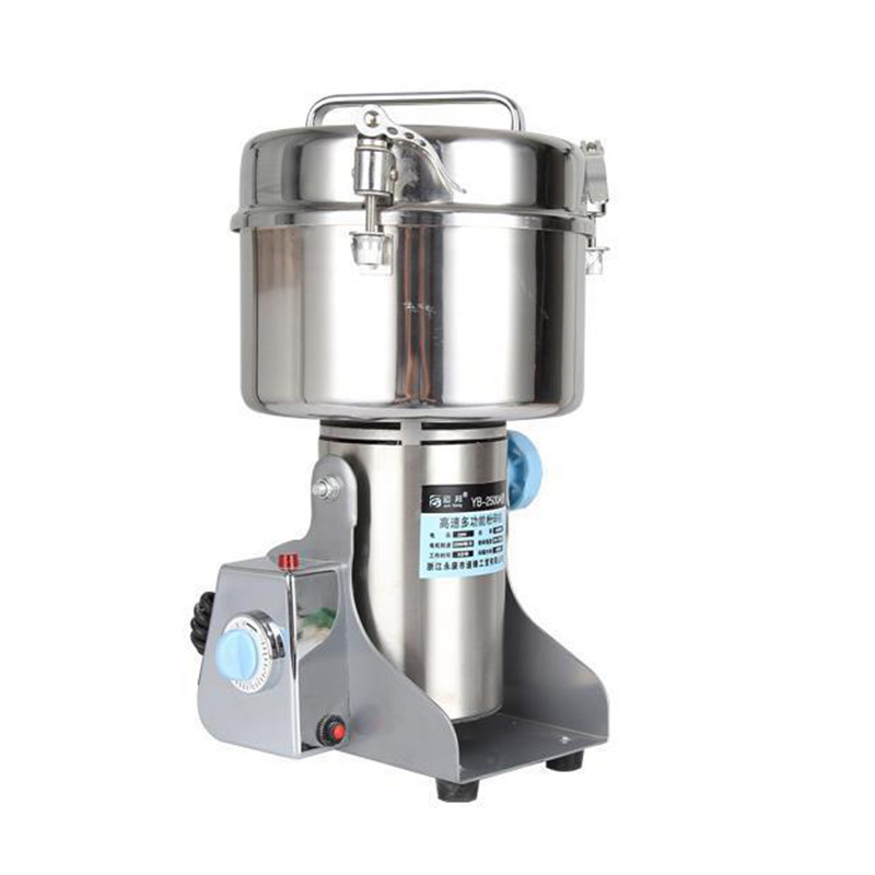 Molino Oscilante de Hierbas 2500 g de Acero Inoxidable, Ultrafino, para Uso Doméstico y Comercial