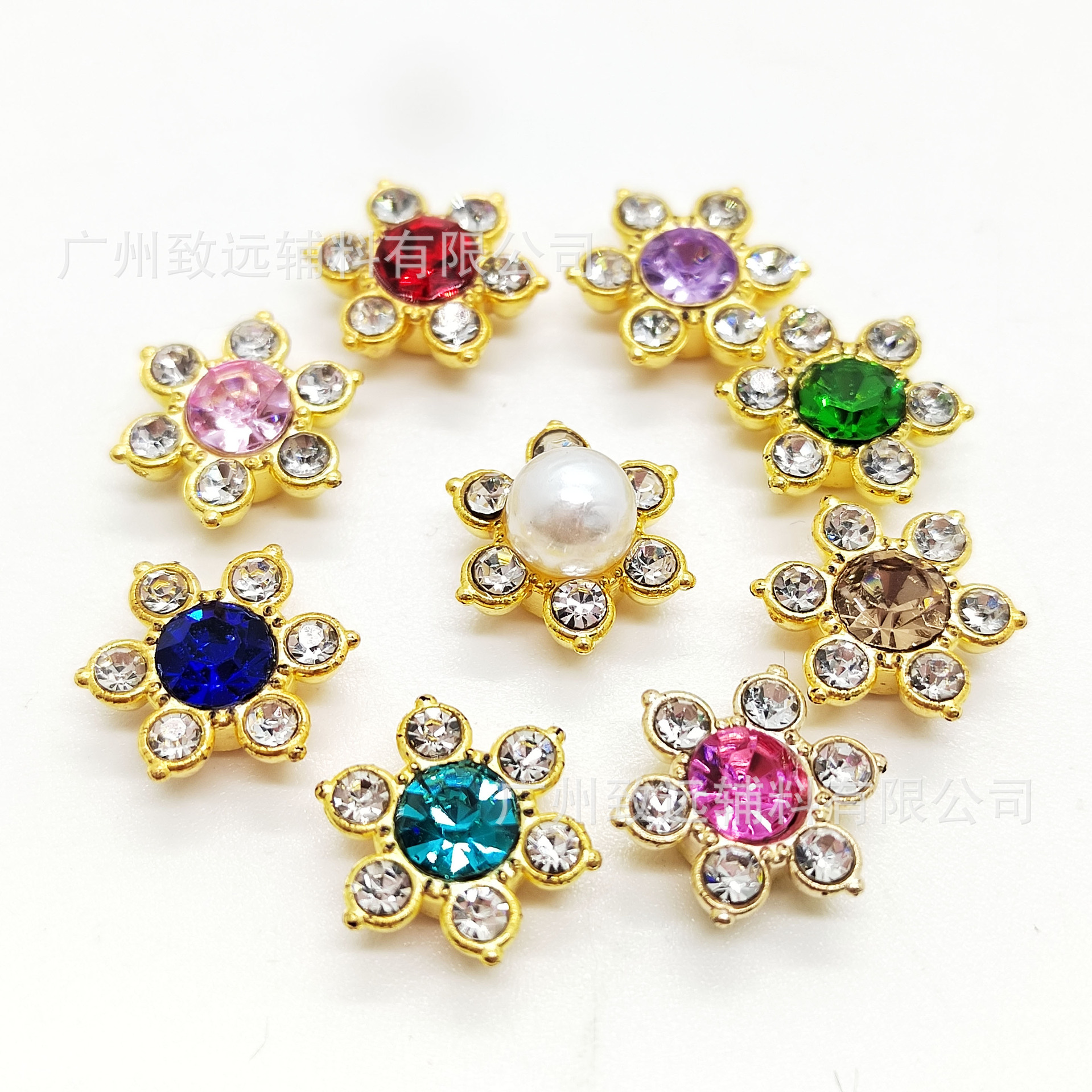 Adorno 3D de flor de ciruelo con diamantes de imitación de 12 mm para manualidades, decoración de bordes de diamantes, accesorios para vestidos de novia. image 3