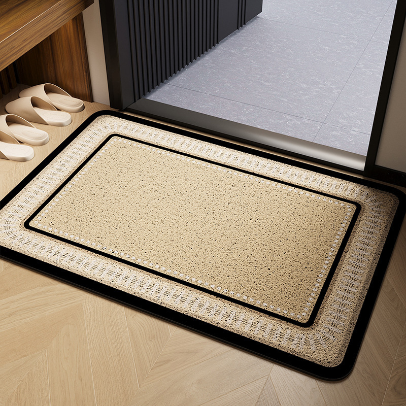 Simple High-end Entrance Door Mat Door Dirt-resistant Mud Rubbing Silk Ring Mat Household Good-care Anti-slip Mat
