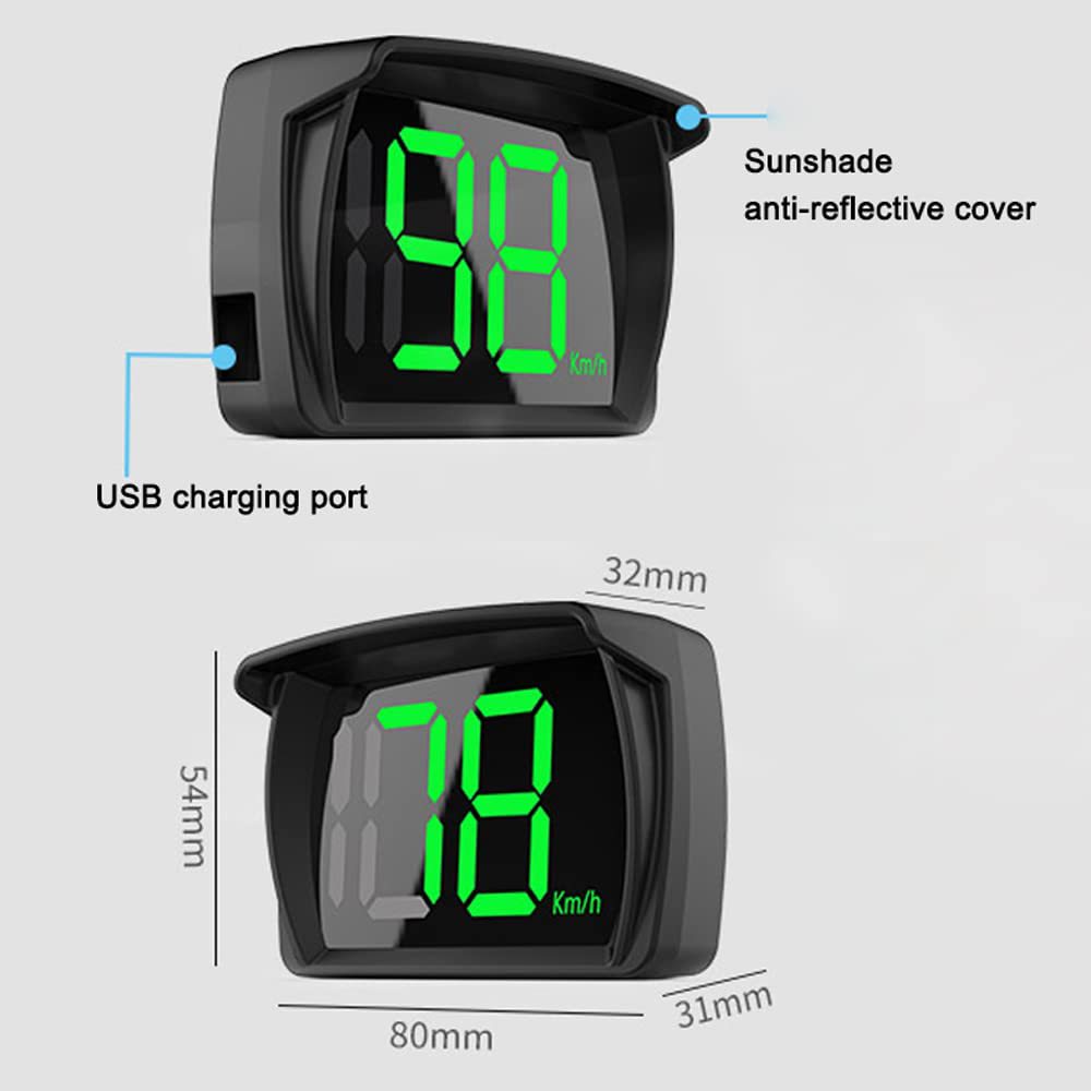 Cross-Border Hot-Selling Car Hud High-Definition Head-Up Display Car Universal Driving Head-Up Speed Multi-Function Code Meter
