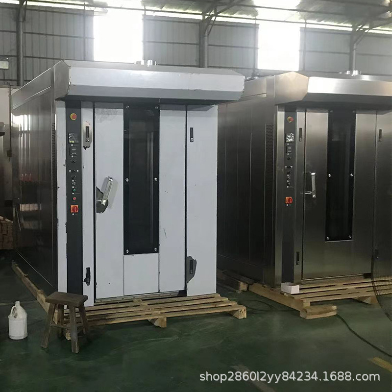 大型16月饼面包汉堡蛋糕生产线烤箱盘热风旋转炉大型36盘